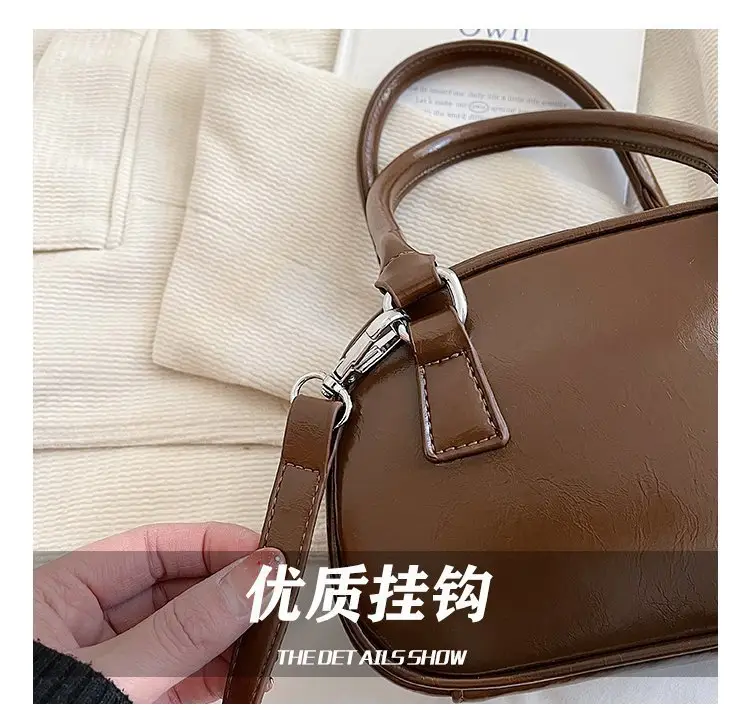 Retro Red Korean Pillow Bag for Women — feature 18