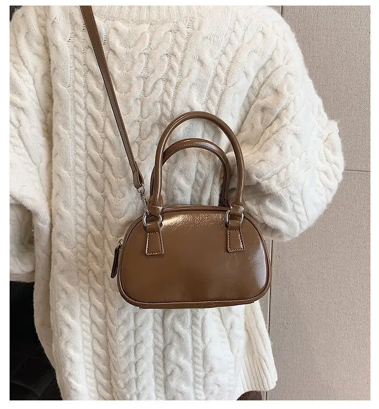 Retro Red Korean Pillow Bag for Women — feature 19