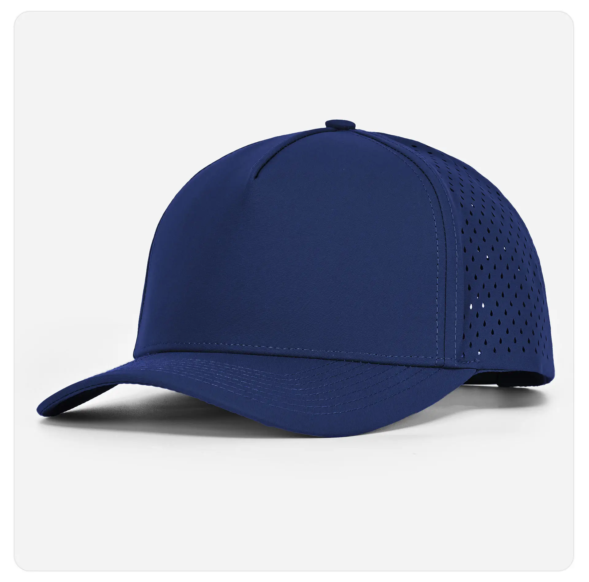 Gray Laser Mesh Baseball Cap 5-Page Quick Dry — feature 29