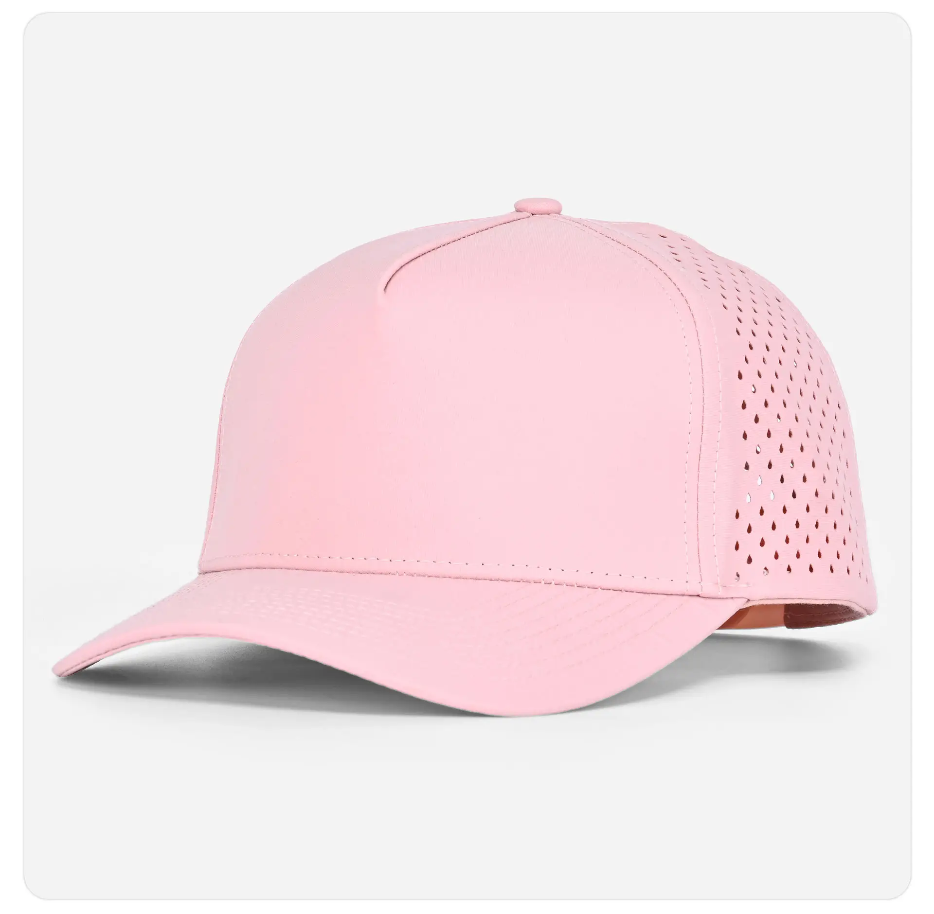 Gray Laser Mesh Baseball Cap 5-Page Quick Dry — feature 31