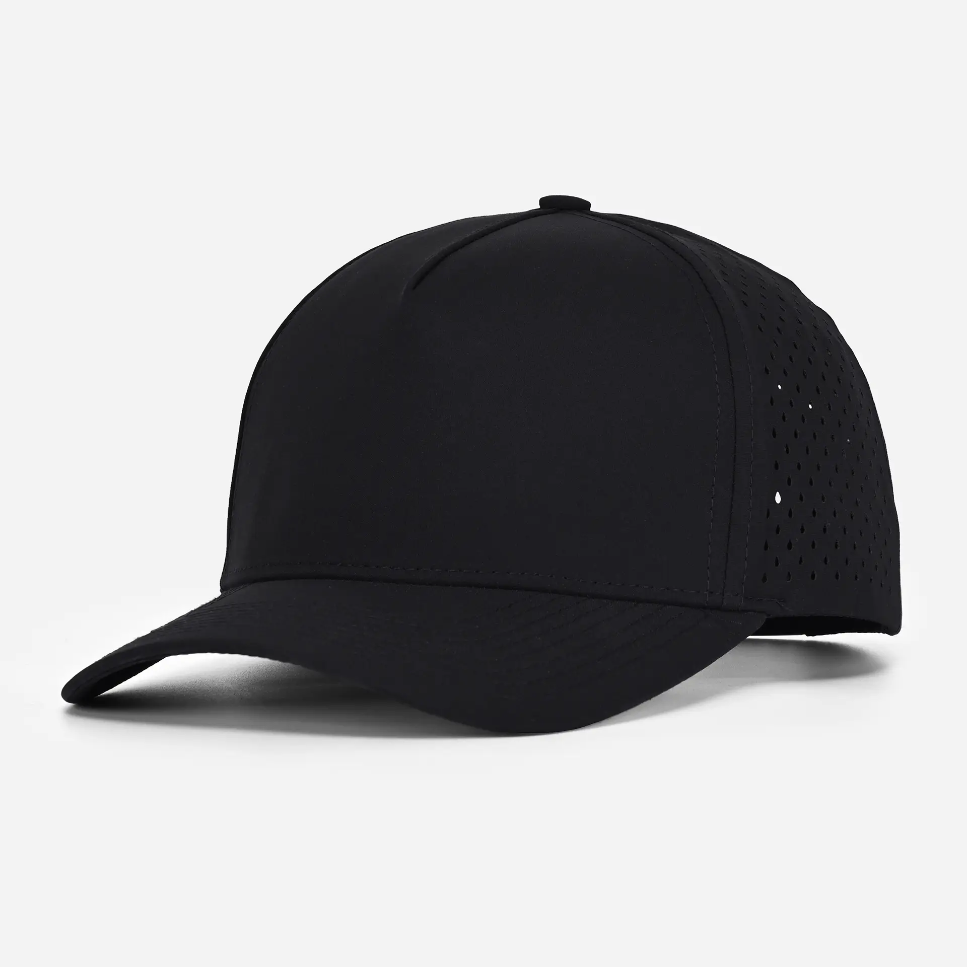 Gray Laser Mesh Baseball Cap 5-Page Quick Dry - Image 3