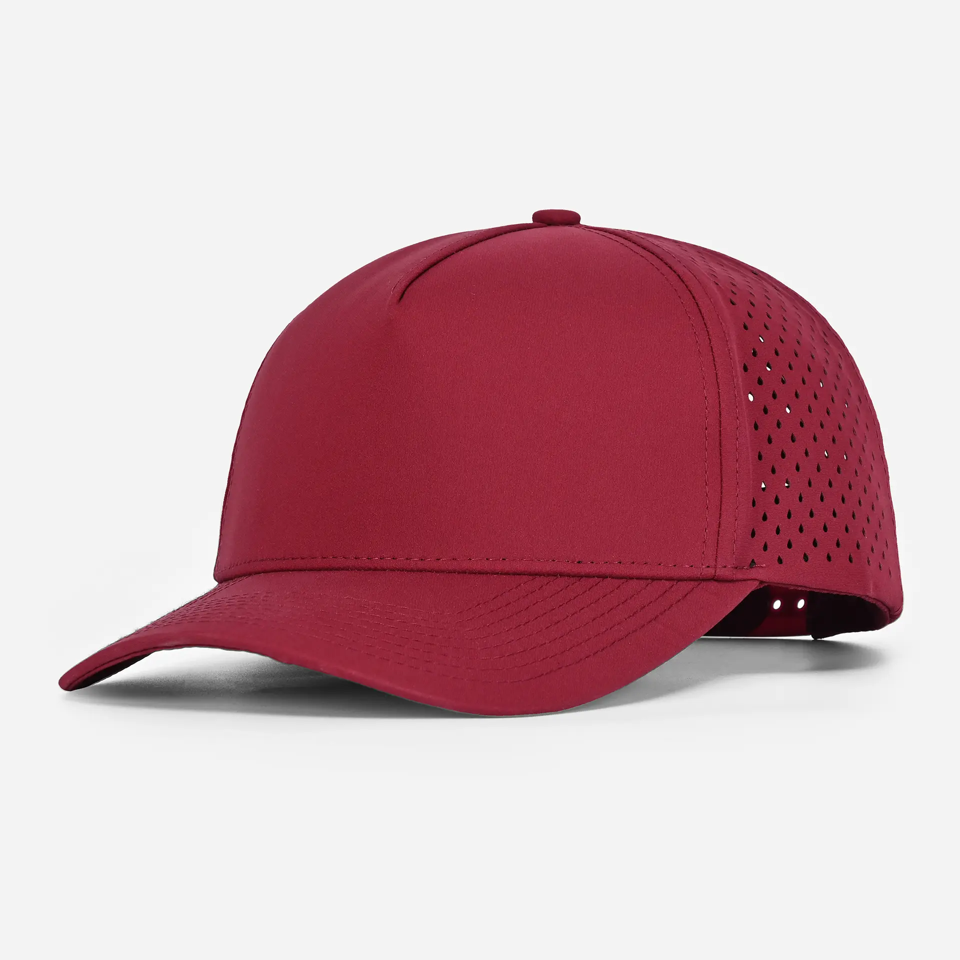 Gray Laser Mesh Baseball Cap 5-Page Quick Dry - Image 4