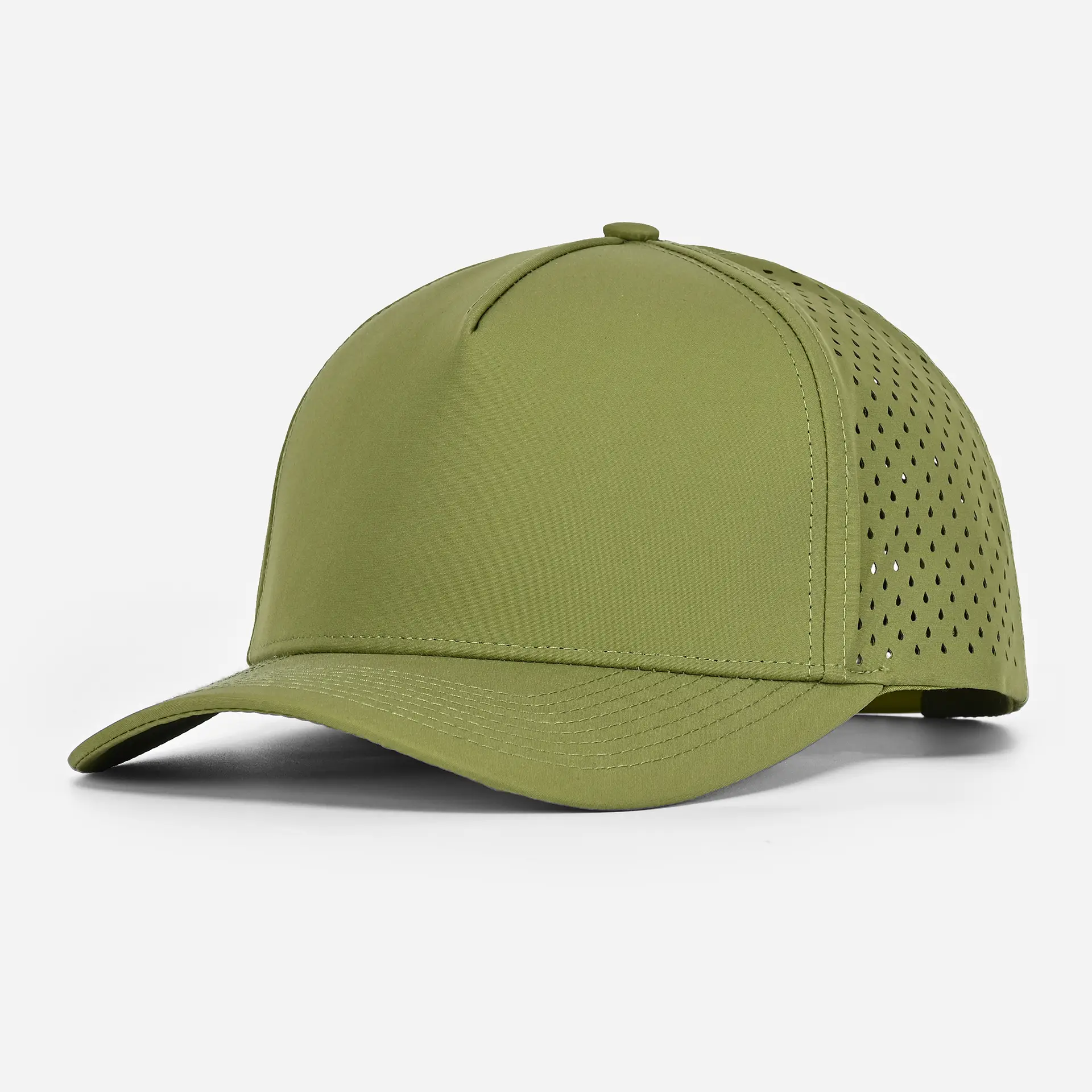 Gray Laser Mesh Baseball Cap 5-Page Quick Dry - Image 5