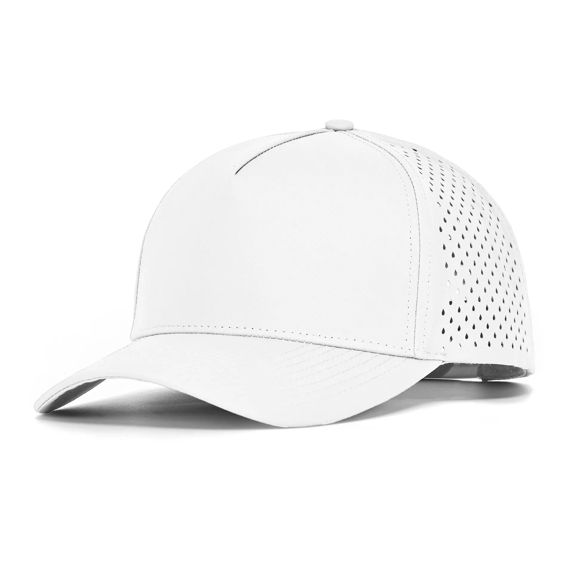 Gray Laser Mesh Baseball Cap 5-Page Quick Dry - Image 9