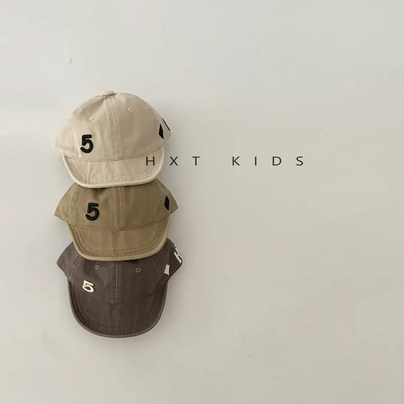 Baby Soft Brim Cap Embroidered Sunshade Hat - Image 8