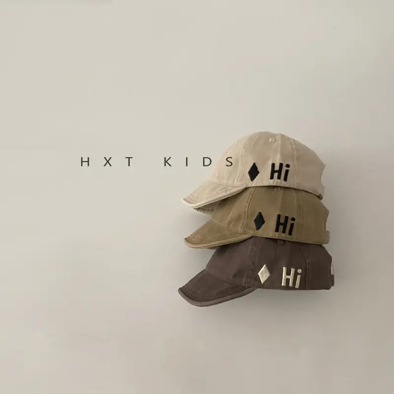 Baby Soft Brim Cap Embroidered Sunshade Hat - Image 9