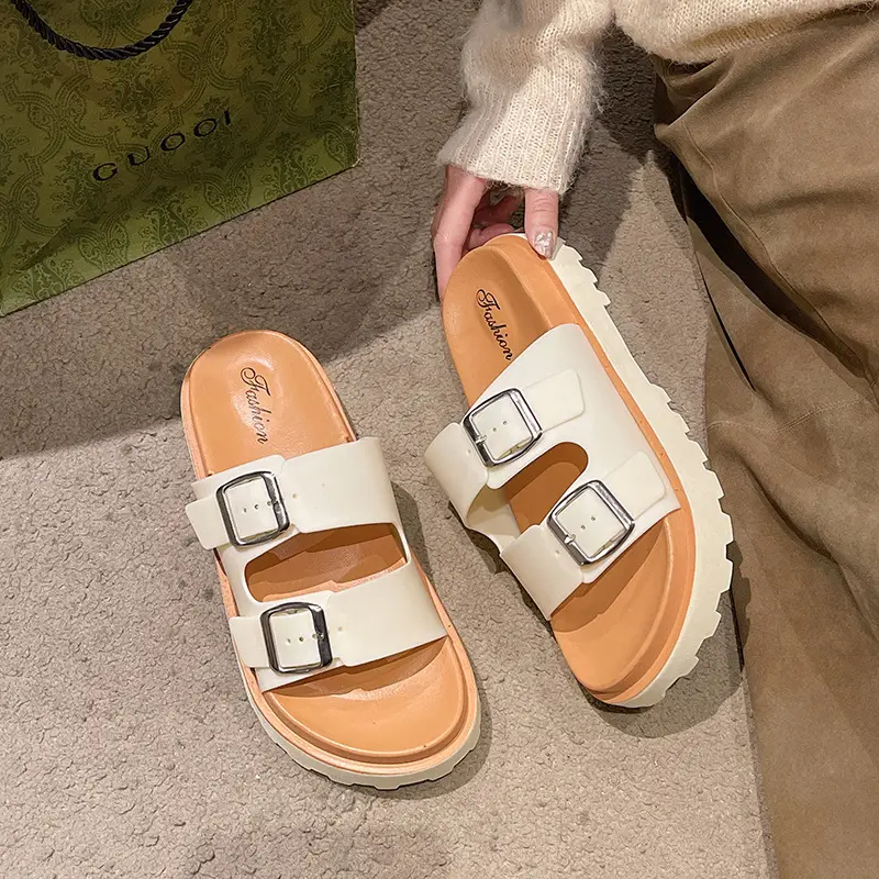Women's 2025 Thick Sandals with Buckle Strap - Image 10