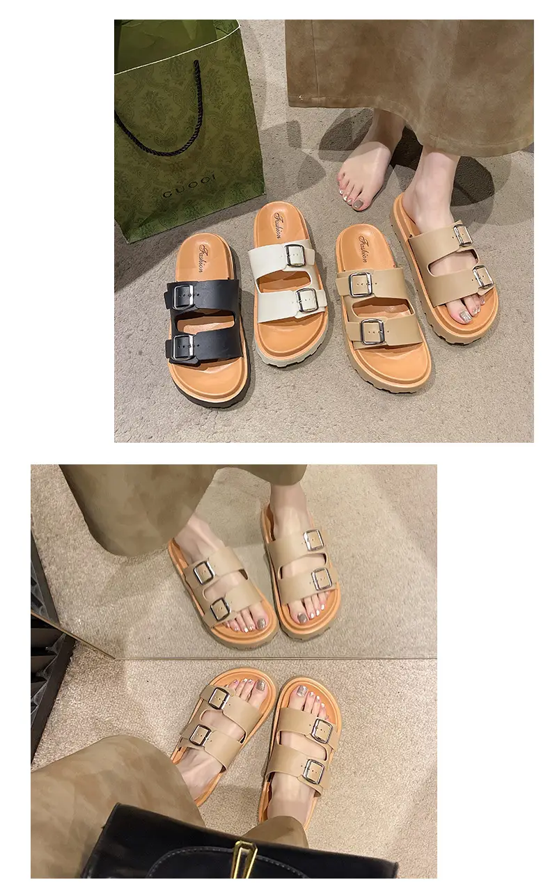 Women's 2025 Thick Sandals with Buckle Strap — feature 24