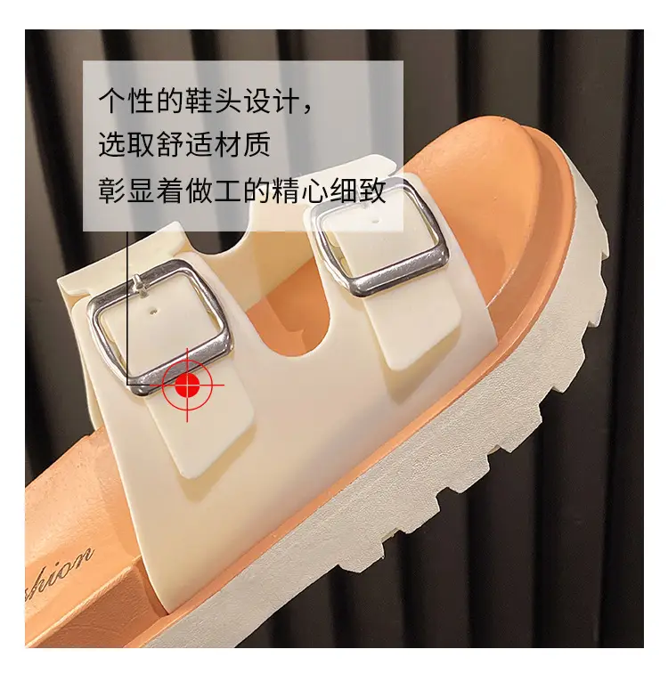 Women's 2025 Thick Sandals with Buckle Strap — feature 33