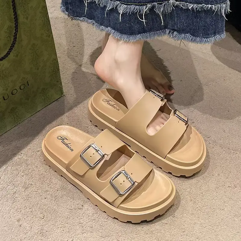 Women's 2025 Thick Sandals with Buckle Strap - Image 3