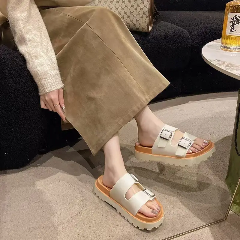 Women's 2025 Thick Sandals with Buckle Strap - Image 5