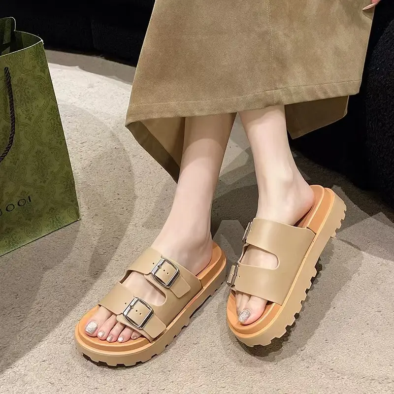 Women's 2025 Thick Sandals with Buckle Strap - Image 6