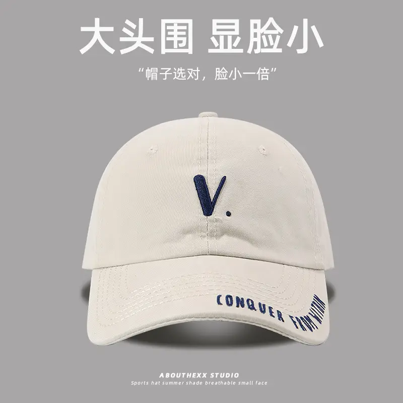 Korean Style Baseball Hat with Wide Brim & Sunshade Cap - Image 6