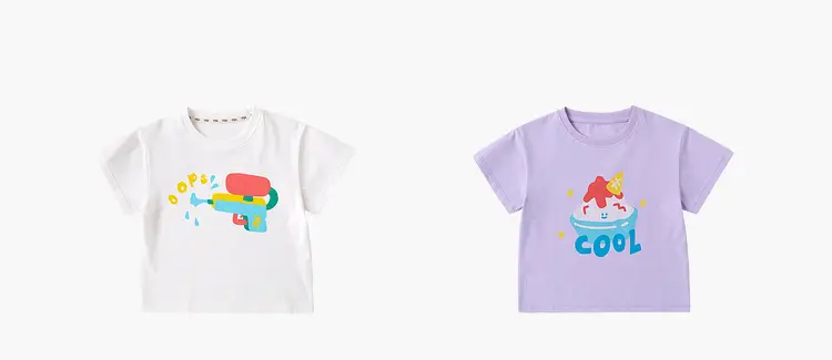 Children's Printed T-Shirt Summer Style with Antibacterial Design — feature 13