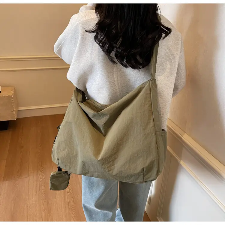Women's Large Crossbody Bag Brown Leather Casual Commuter — feature 28