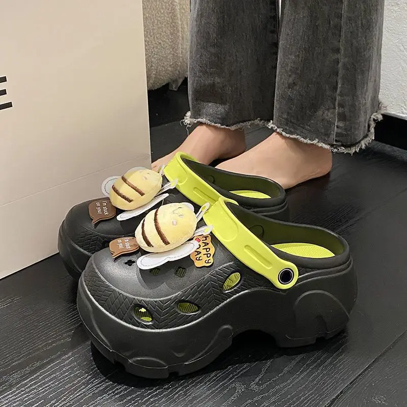 Women's EVA Croc Sandals Green Yellow 2025 — feature 15