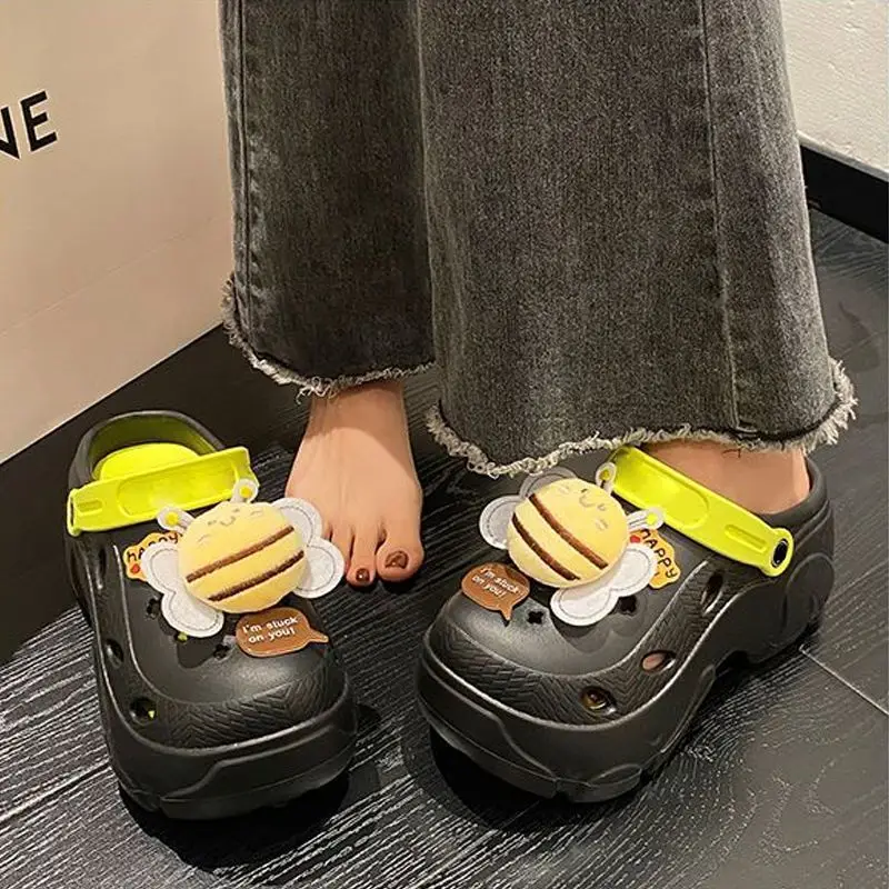 Women's EVA Croc Sandals Green Yellow 2025 — feature 16