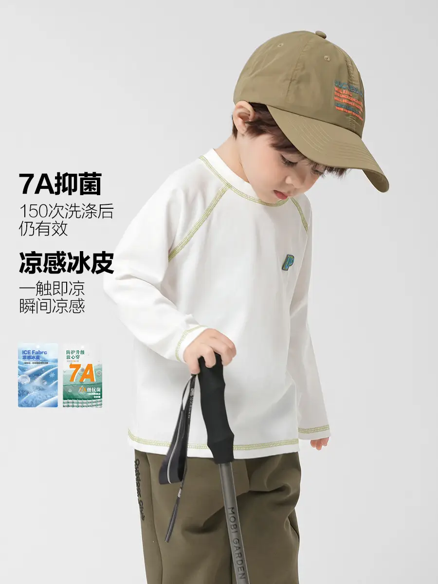 Right European Style Boys T-Shirt Spring Kids Antibacterial - Image 6
