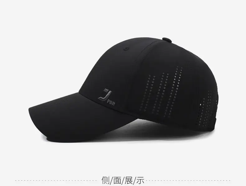 Pink Perforated Baseball Cap for Men — feature 10