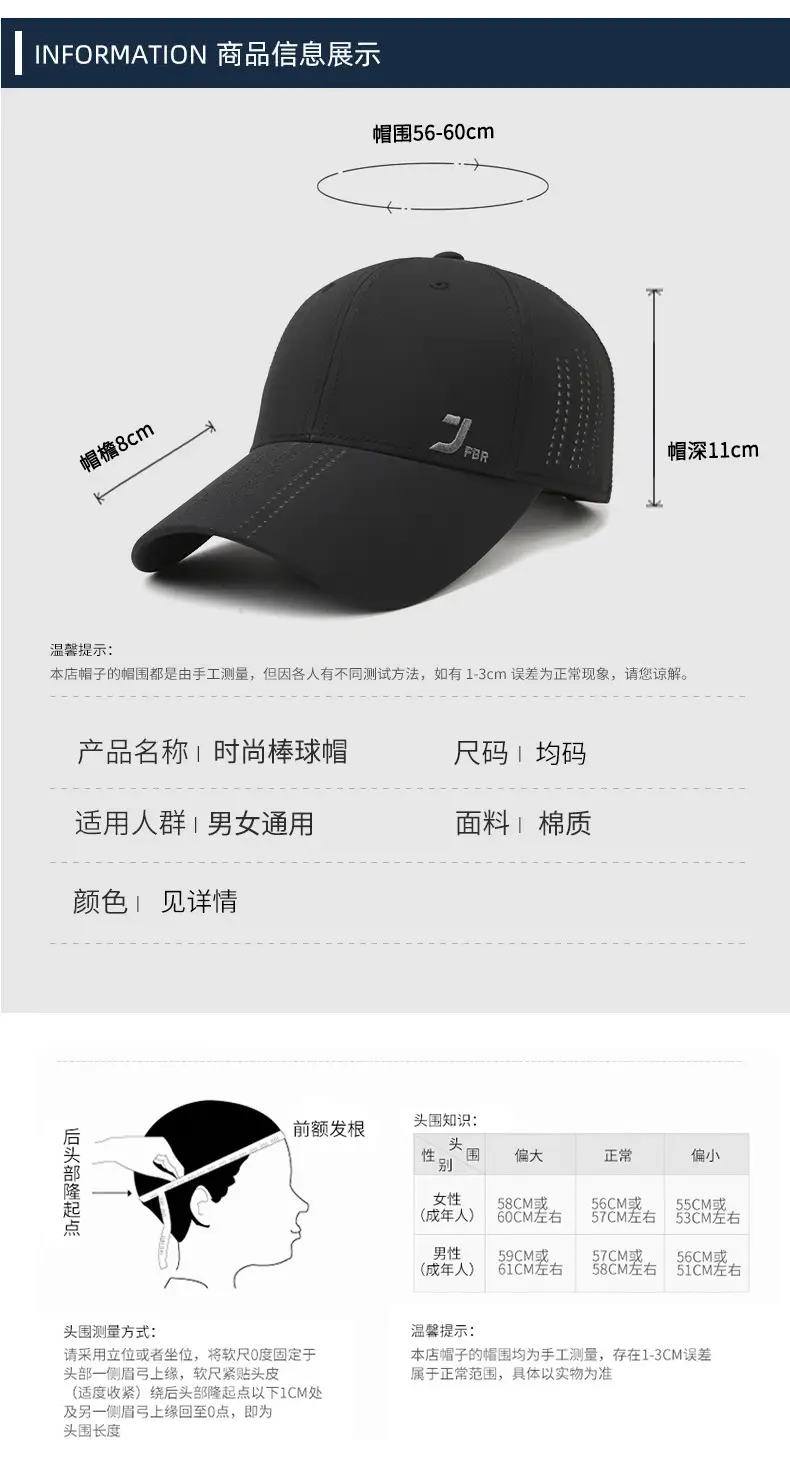 Pink Perforated Baseball Cap for Men — feature 6