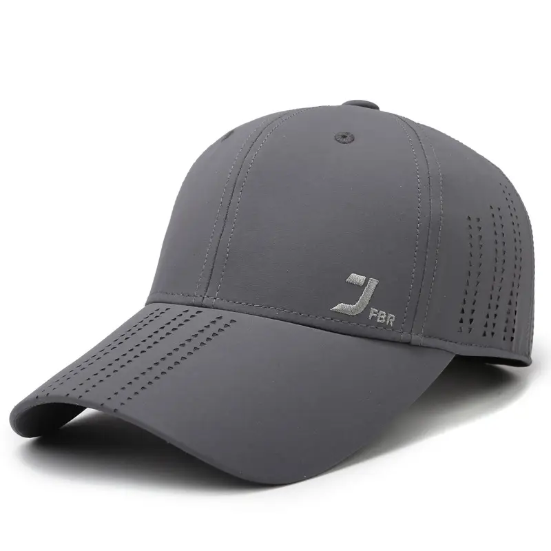 Pink Perforated Baseball Cap for Men - Image 3