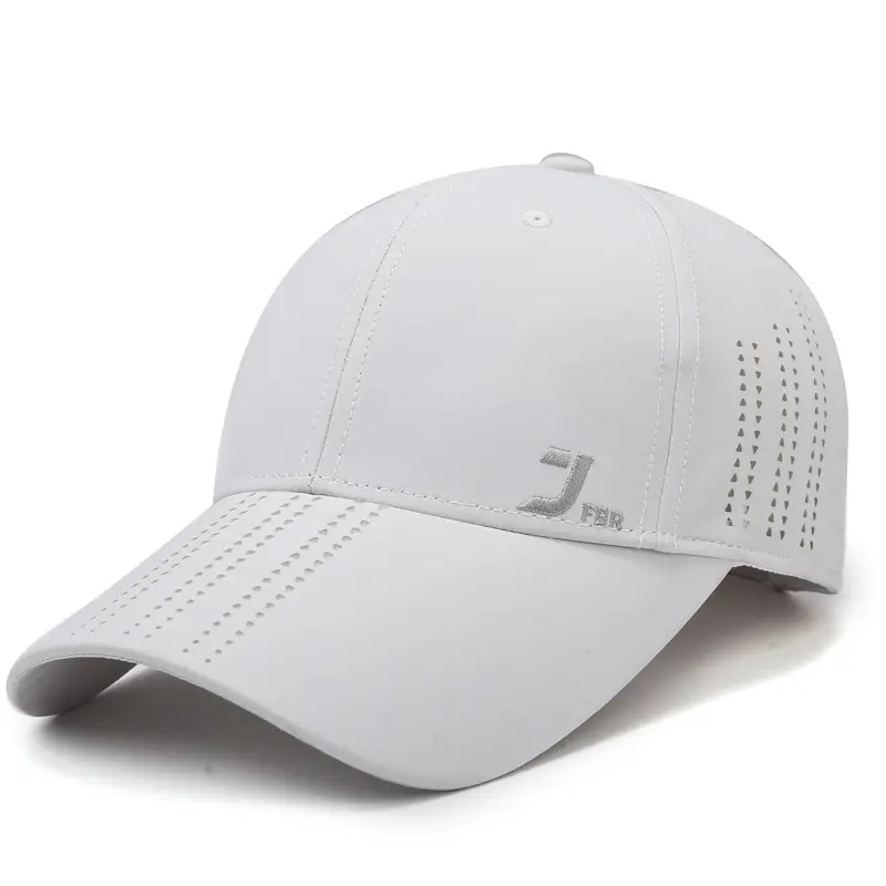 Pink Perforated Baseball Cap for Men - Image 4