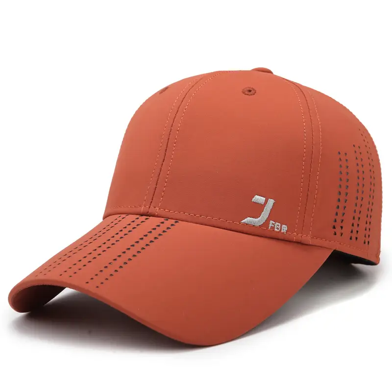 Pink Perforated Baseball Cap for Men - Image 5
