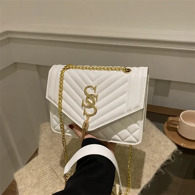 Rhombic Chain Crossbody Bag Women 2025 Spring Summer - Image 8