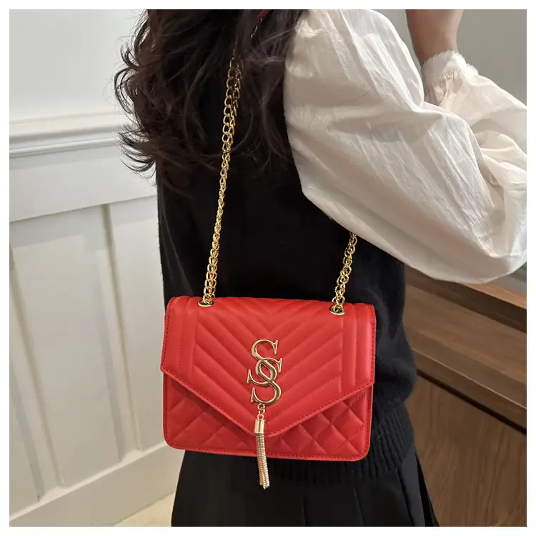 Rhombic Chain Crossbody Bag Women 2025 Spring Summer — feature 14