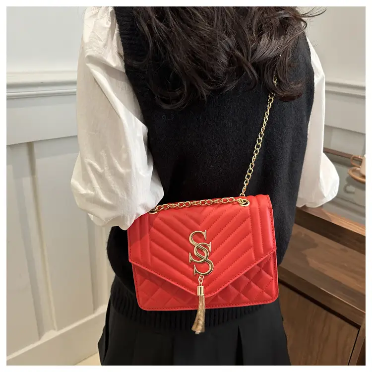 Rhombic Chain Crossbody Bag Women 2025 Spring Summer — feature 15