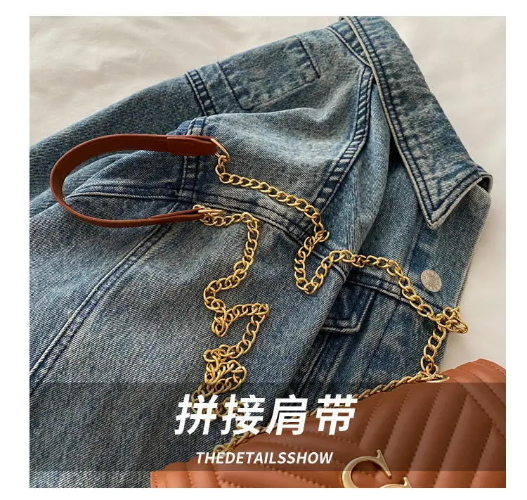 Rhombic Chain Crossbody Bag Women 2025 Spring Summer — feature 4