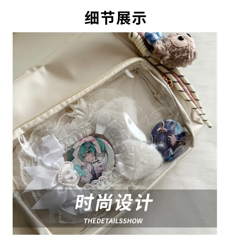 Pink Korean Style Shoulder Tote Bag for Girls 2025 — feature 3