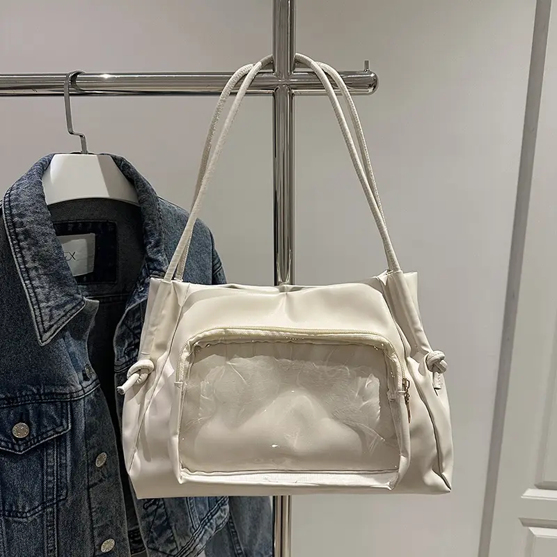 Pink Korean Style Shoulder Tote Bag for Girls 2025 - Image 4