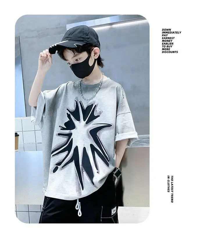 Boys Cotton Cartoon T-Shirt Summer Wear — feature 12