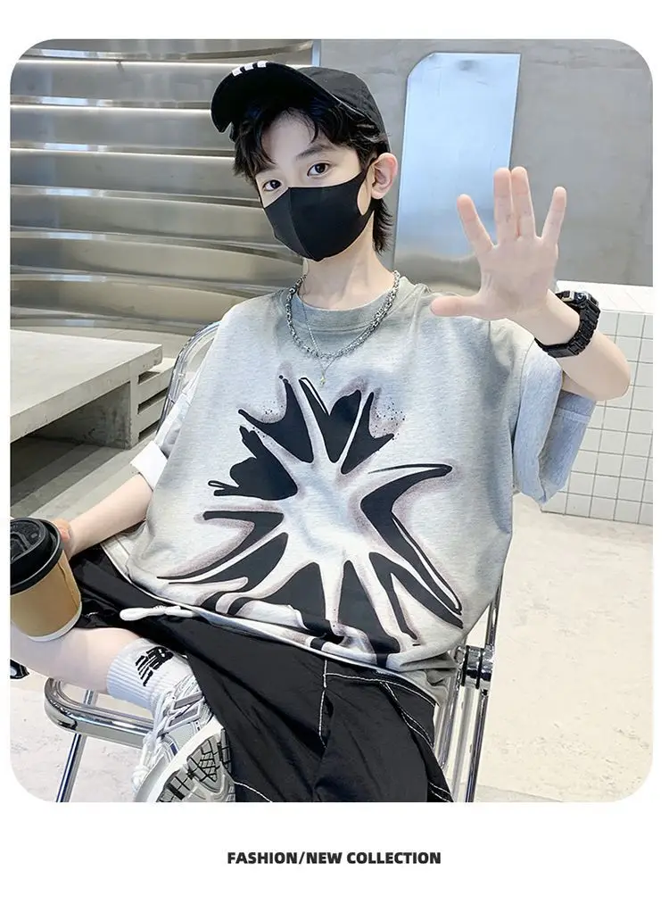 Boys Cotton Cartoon T-Shirt Summer Wear — feature 16
