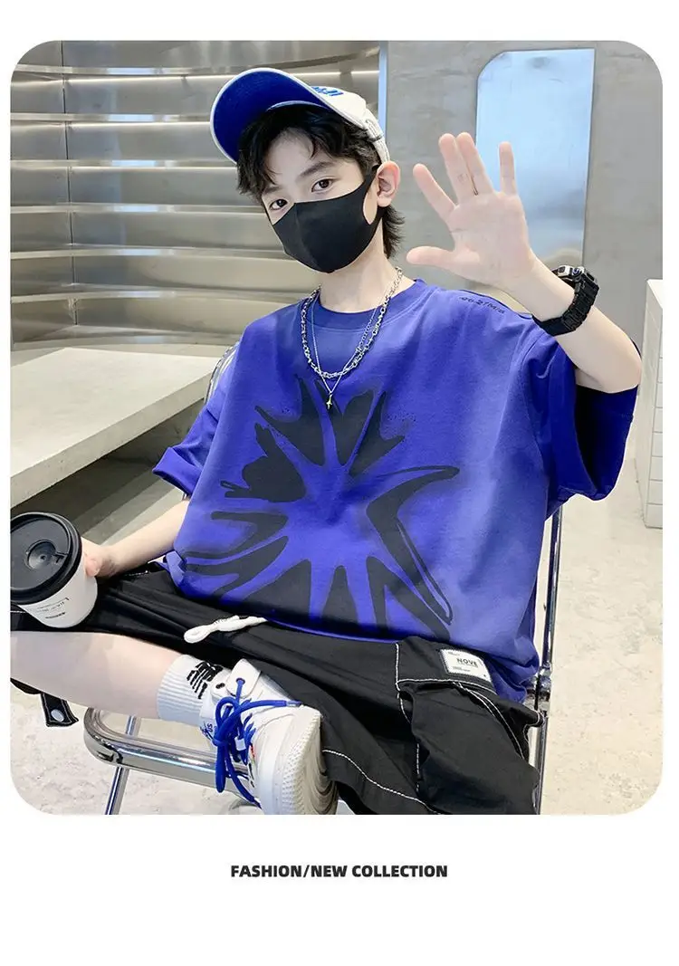 Boys Cotton Cartoon T-Shirt Summer Wear — feature 18