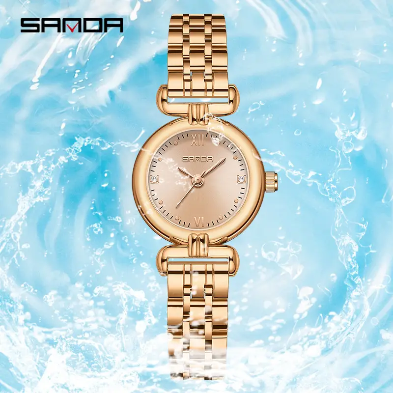 Sanda Gold Plated Women's Quartz Watch Small - Image 15