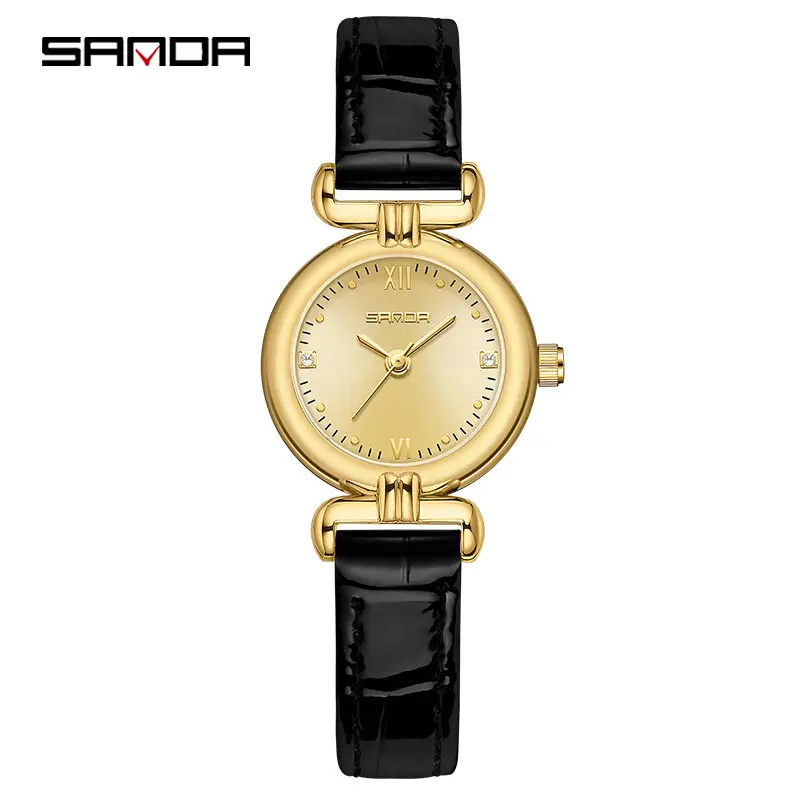 Sanda Gold Plated Women's Quartz Watch Small - Image 8