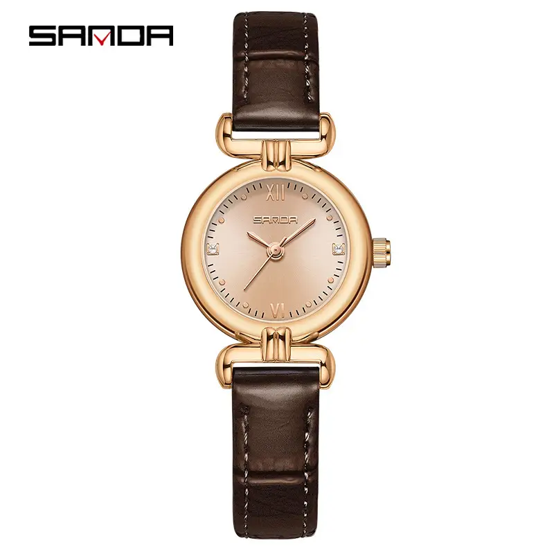 Sanda Gold Plated Women's Quartz Watch Small - Image 9