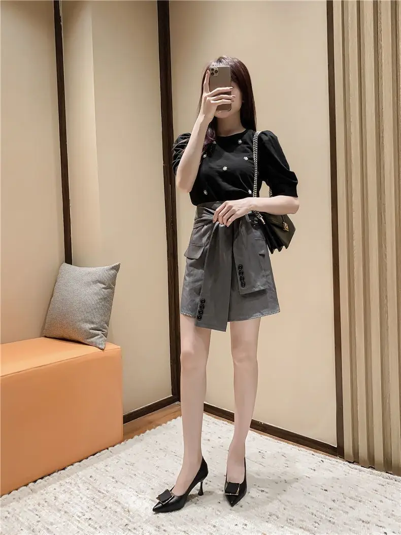 French-Style Stiletto High Heels for Women 2026 Spring and Autumn New Fashion Square Buckle Pointed Toe Shallow Mouth Elegant Commuting Shoes for Women — feature 2