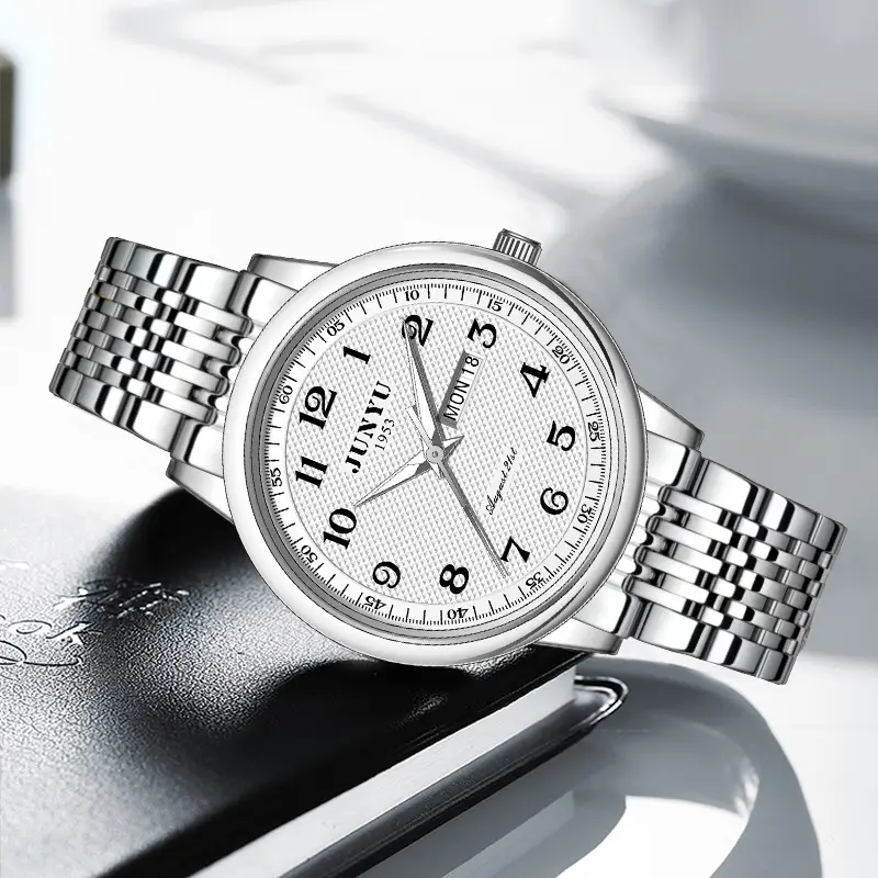 Men's Steel Band Automatic Watch with Double Calendar — feature 8