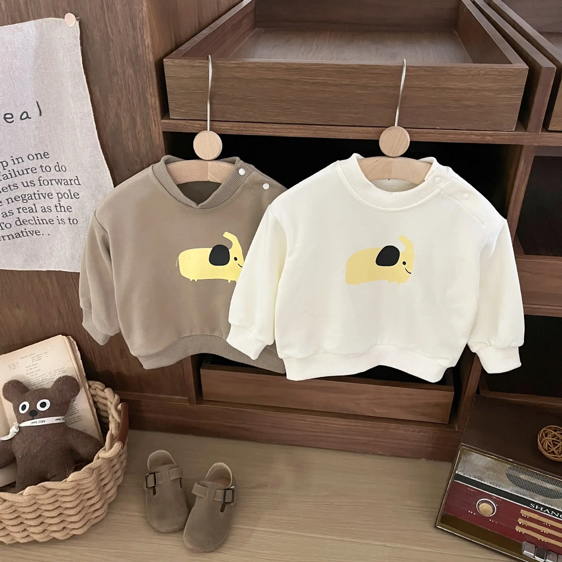 Baby Sweatshirt Set Cartoon Print Long Sleeve 2025 - Image 4