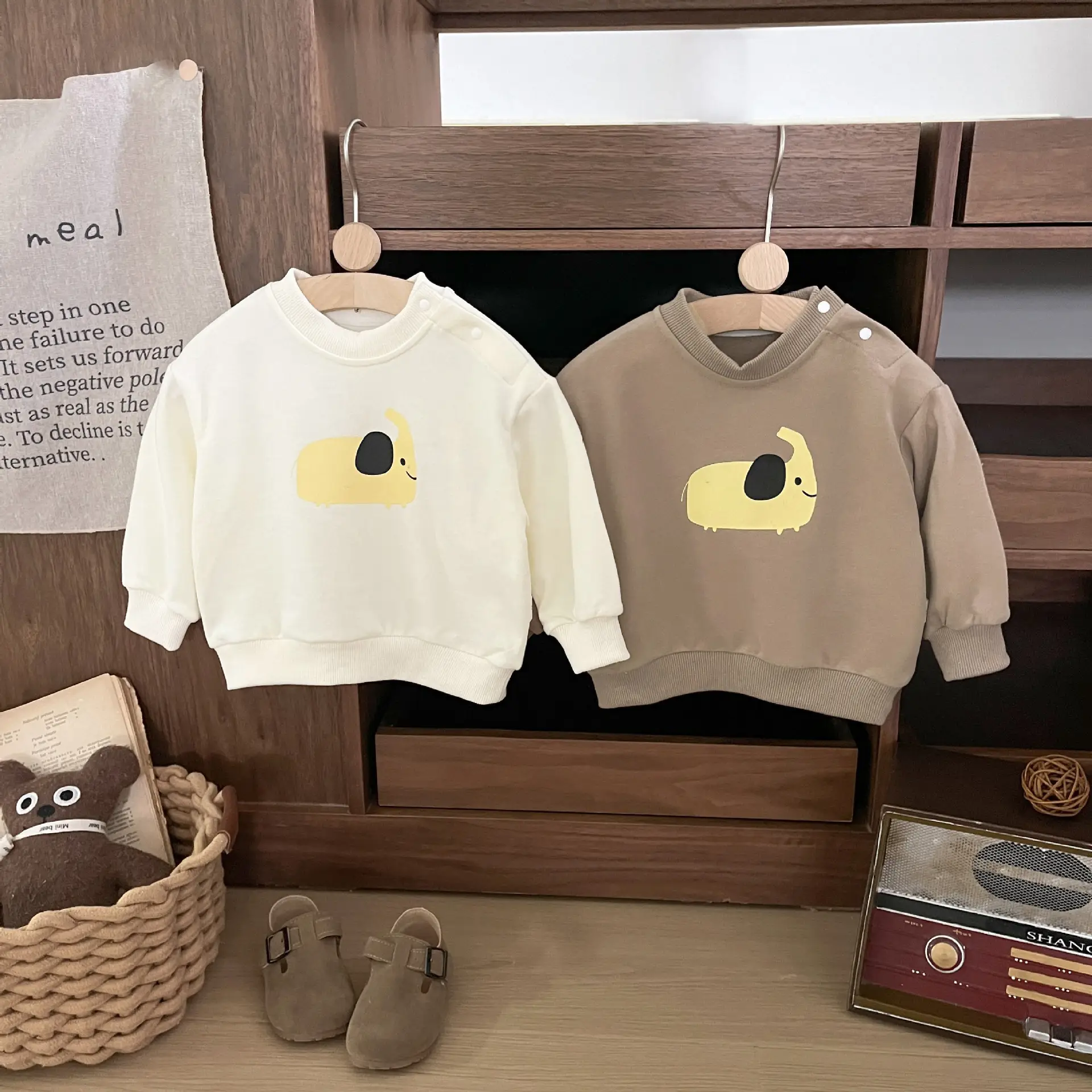 Baby Sweatshirt Set Cartoon Print Long Sleeve 2025 - Image 5