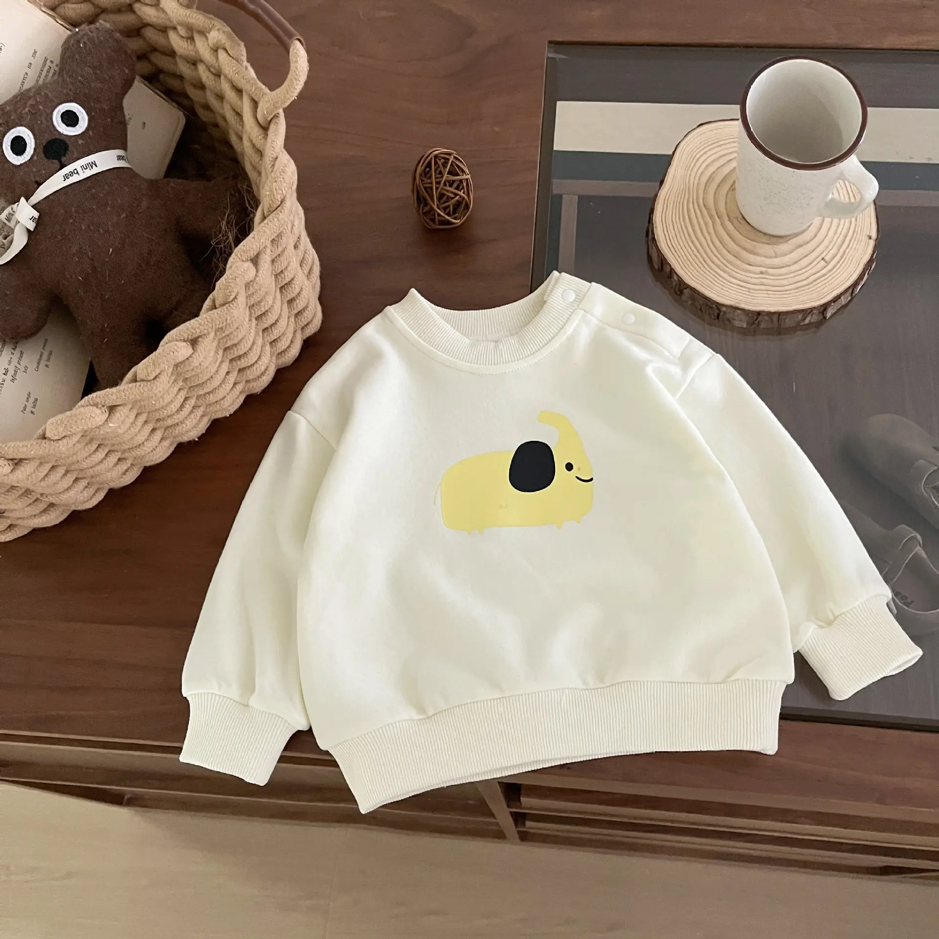 Baby Sweatshirt Set Cartoon Print Long Sleeve 2025 - Image 2