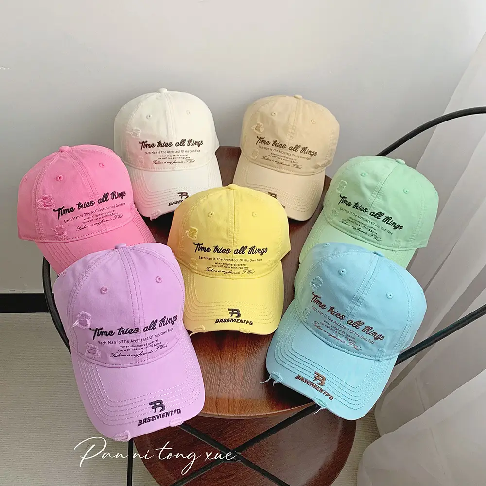 American Style Retro Baseball Cap Women Men Small Bright Color - Image 6