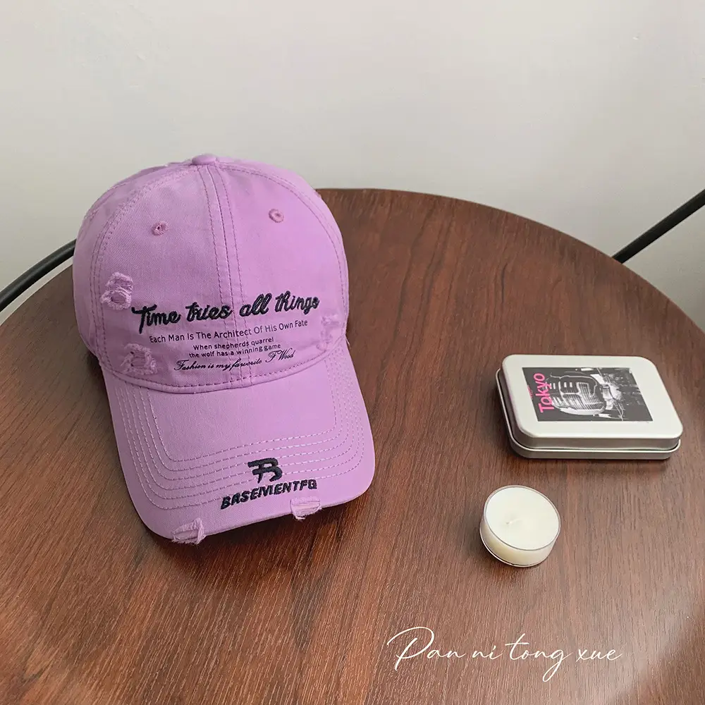 American Style Retro Baseball Cap Women Men Small Bright Color - Image 4