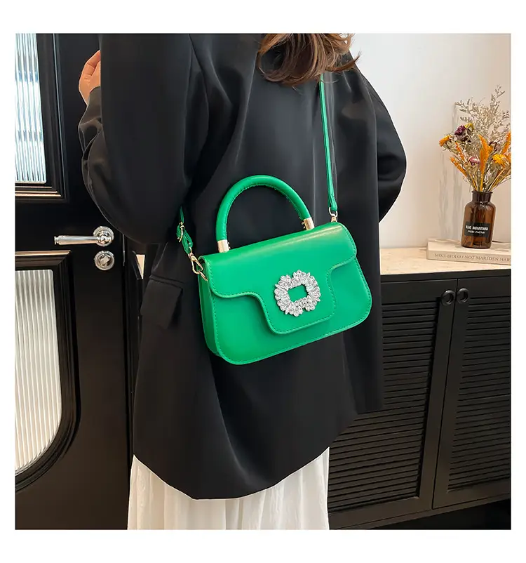 Diamond Encrusted Square Shoulder Bag 2025 Spring Summer — feature 13