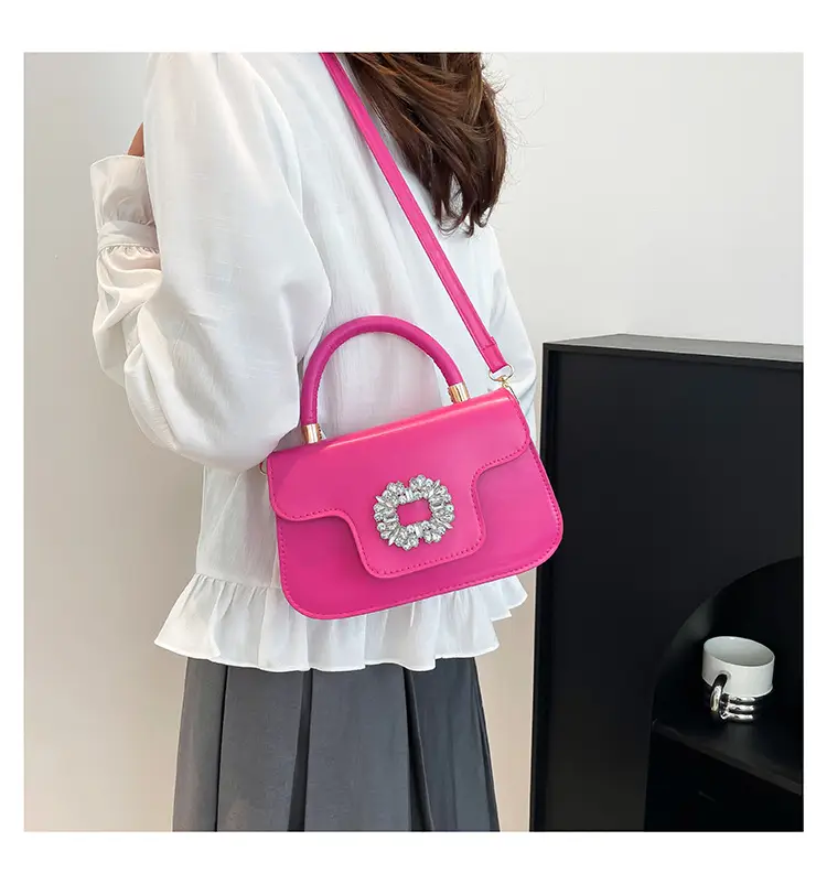 Diamond Encrusted Square Shoulder Bag 2025 Spring Summer — feature 17