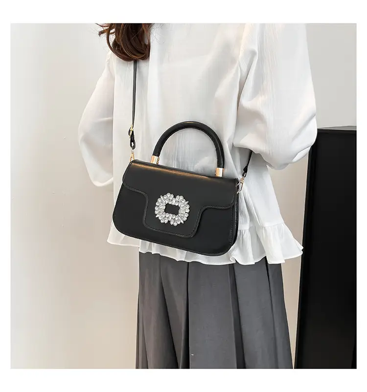 Diamond Encrusted Square Shoulder Bag 2025 Spring Summer — feature 19