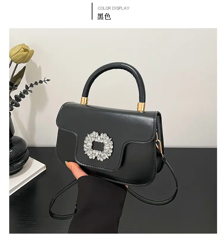Diamond Encrusted Square Shoulder Bag 2025 Spring Summer — feature 20